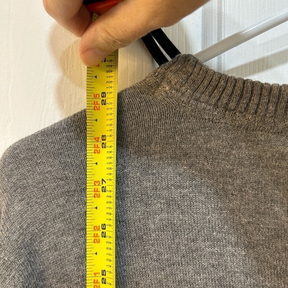 Aeropostale Wool Infused Gray Casual Sweater Crew Neck Pullover Preppy Men's Lg - Picture 6 of 8